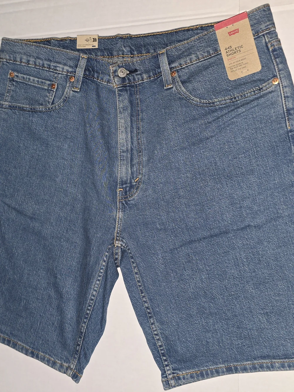 Levi's Men's Blue Denim 445 Shorts Size 38 NWT